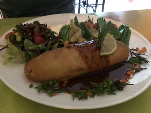 Jamaican roll at Veggies on Fire in The Hague