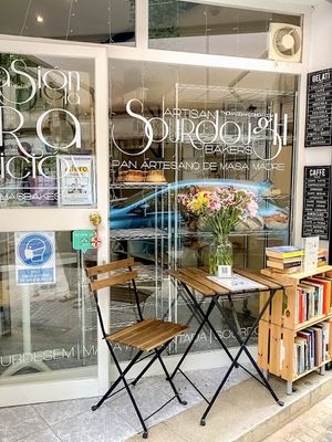 .  at Thomas' Bakeshop Boutique in Mallorca