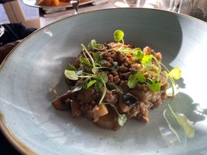 Mushroom Risotto at The Horse & Jockey in Bedford