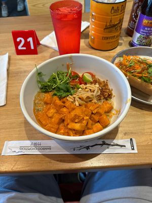 Drunken noodles  at Bon Banh Mi in Mount Pleasant