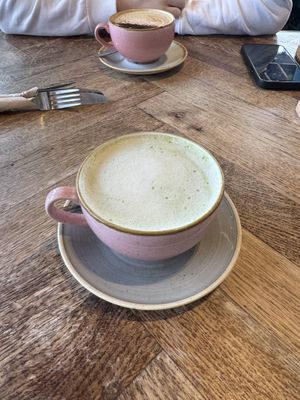 Oat vanilla matcha  at Lyla Belle's Cafe in Hartlepool