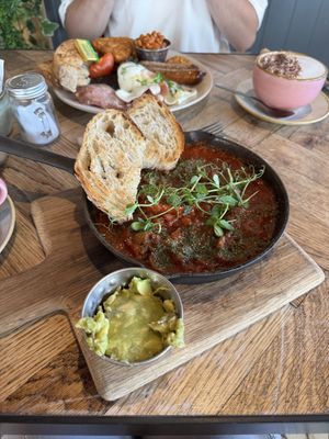 Vegan shakshuka  at Lyla Belle's Cafe in Hartlepool