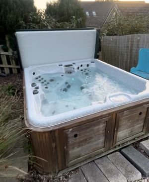 Hot tub   at Ananda Animal Sanctuary  in Lanark