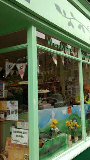 exterior at Valley Organics Worker's Coop in Hebden Bridge