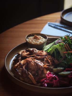 Lemon Garlic Oyster Mushrooms (vg) at Bowery Kitchen and Bar in Katoomba