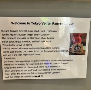   at Tokyo Vegan Ramen Center in Tokyo