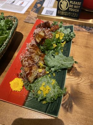 Chickpea tempeh gru  at Tokyo Vegan Ramen Center in Tokyo