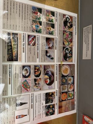 Many options  at Tokyo Vegan Ramen Center in Tokyo