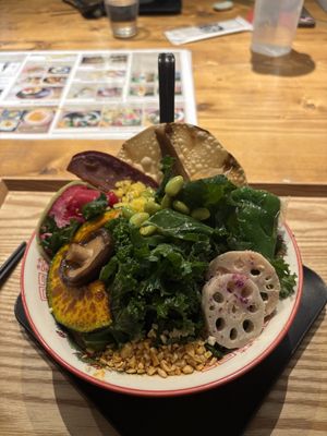 Vegan Raman (Spicy)  at Tokyo Vegan Ramen Center in Tokyo
