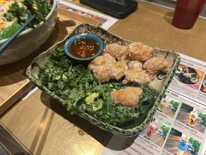 Karaage  at Tokyo Vegan Ramen Center in Tokyo