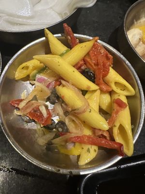 Pasta was good but didn’t really go with the meal 🤷🏼‍♀️  at Master Kim's Korean BBQ 2 in Las Vegas