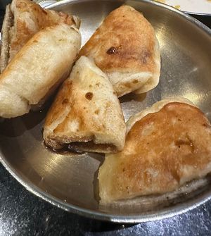 Hotteok was amazing!!  at Master Kim's Korean BBQ 2 in Las Vegas