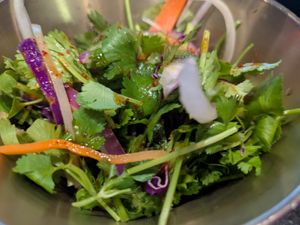 Cilantro salad at Master Kim's Korean BBQ 2 in Las Vegas