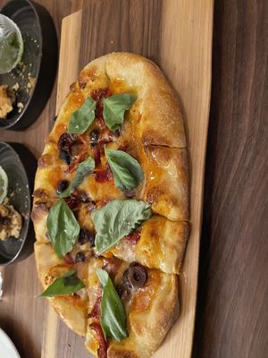 Sofritas flatbread  at Bar Avelo in Toronto