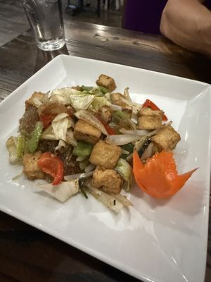 Pad woon sen w tofu, no egg  at Phikul Thai Bistro in Kansas City