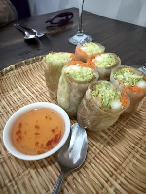 Soft veggie spring rolls   at Phikul Thai Bistro in Kansas City