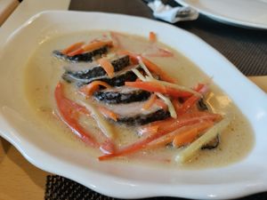 Vegan fish at Vegan Island in Cebu