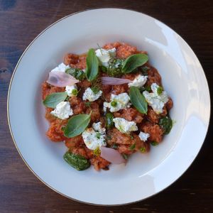Pappa al pomodoro at Babeuf in Cagliari