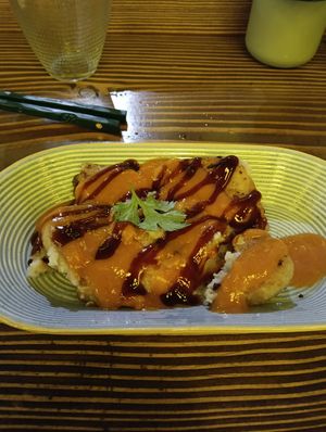 Grilled taro rice cake at Le vie di Taipei - 台北街頭  in Milan