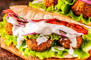 Homemade Falafel  at Shawarma Bar in Visby