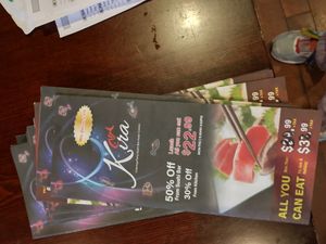 Menu at Kira Sushi in Lake Ronkonkoma