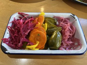 pickles!  at Bluto's in Portland