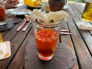 Tomatensuppe at Die Weinstube Nachhaltig Geniessen in Zeltingen