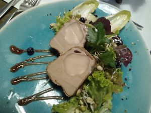 Mushroom terrine at Die Weinstube Nachhaltig Geniessen in Zeltingen