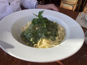 Noodles with Pesto  at Die Weinstube Nachhaltig Geniessen in Zeltingen