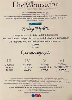 February 2026 at Die Weinstube Nachhaltig Geniessen in Zeltingen