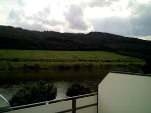 View from room on balcony! at Die Weinstube Nachhaltig Geniessen in Zeltingen