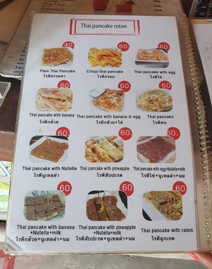 Menu  at Joy Beach Bar in Krabi