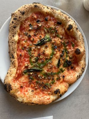 Pizza with aubergine  at Proove Pizza - OSQ in Sheffield