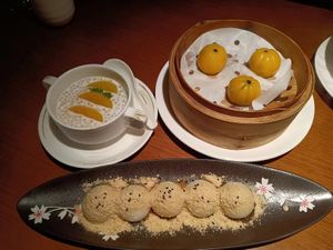 Three desserts. at Qing Chun By Perma in Shanghai