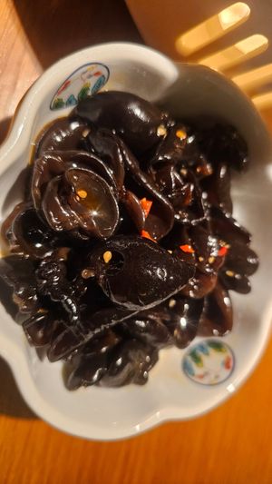 Wood ear mushrooms at Qing Chun By Perma in Shanghai