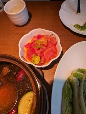 Tomato and passion fruit at Qing Chun By Perma in Shanghai