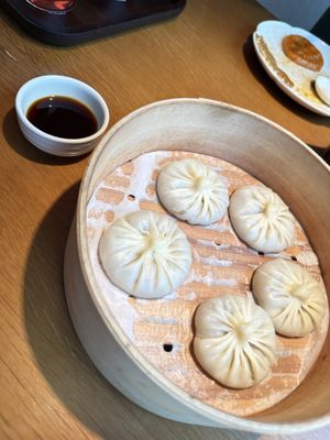 Matsutake soup dumplings  at Qing Chun By Perma in Shanghai