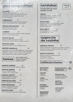   at Mandala Kebabs in Rio De Janeiro