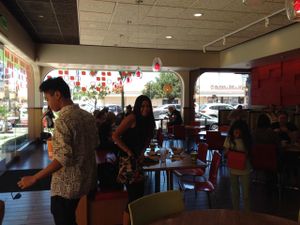 inside at Veggie Grill in Encino