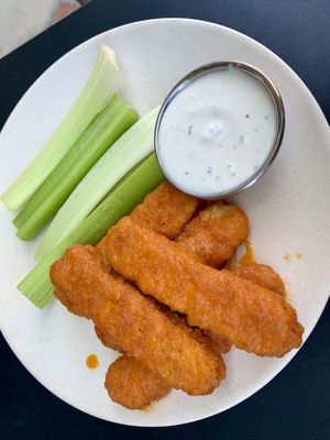 Crispy Buffalo Chickin Wings at Veggie Grill in Encino