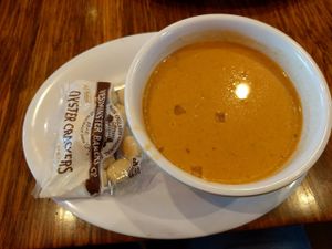 butternut bisque at Veggie Grill in Encino