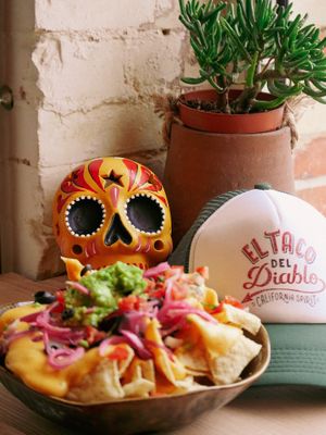 Nachos at El Taco Del Diablo in Bordeaux