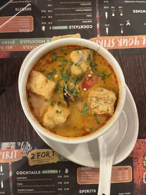 Singapore laksa soup (starter)  at Banana Tree in Bath