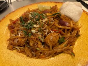 Pad Thai… with vegan bites and stale crackers   at Banana Tree in Bath