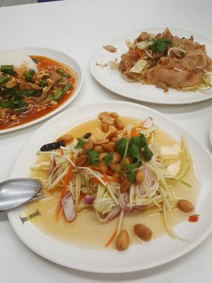 The red curry tofu was bomb! at Kran Boom Modern Thai in Bangkok