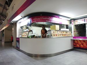 This is the restaurant at Kran Boom Modern Thai in Bangkok