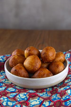 Try our Puff Puff - deliciously available in African-style with chilli or German style with honey or chocolate sauce. It is vegan ofcourse.  at Patacon Obi in der Sakristei - Maybe closed in Stuttgart