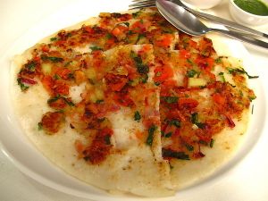 Uttapam at Cha Cha year 2014.  at Cha Cha's South Indian Vegetarian in Bangkok