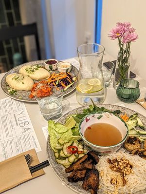 Bún chả & baozi at YUBA  in Poznan