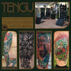 Tengu Tattoo Studio Vegan & Eco Friendly, Bristol. at Tengu Tattoo Studio in Bristol